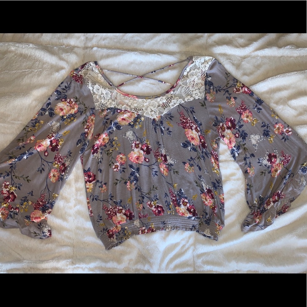 Cute floral long sleeve